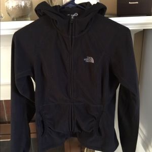 Black North Face Fleece with hood